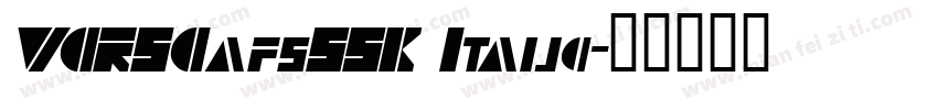 VCRSCapsSSK Italic字体转换